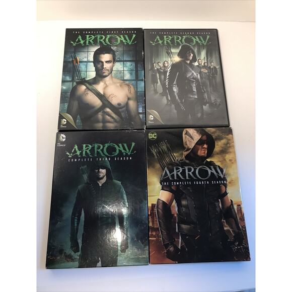 Arrow Seasons 1 2 3 4 DVD Sets All 4 Seasons Are Complete Great Condition - Picture 1 of 7